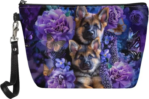 Miniatura 25 de Upetstory Bolsa de maquillaje de animales, bolso pequeño de cuero para cosméticos de viaje para niñas y mujeres, bolso de mano para lápiz labial