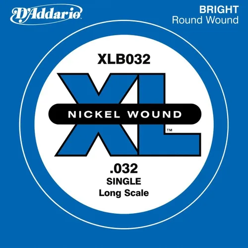 Miniatura 13 de D'Addario XLB020P Guitarra Bajo de Acero Liso Cuerda Simple, Escala Larga, .020