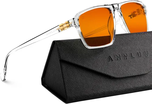 Miniatura 14 de ANYLUV Gafas de luz azul para hombre, lentes de bloqueo de luz azul para hombres y mujeres, antifatiga ocular UV400 para protección ocular