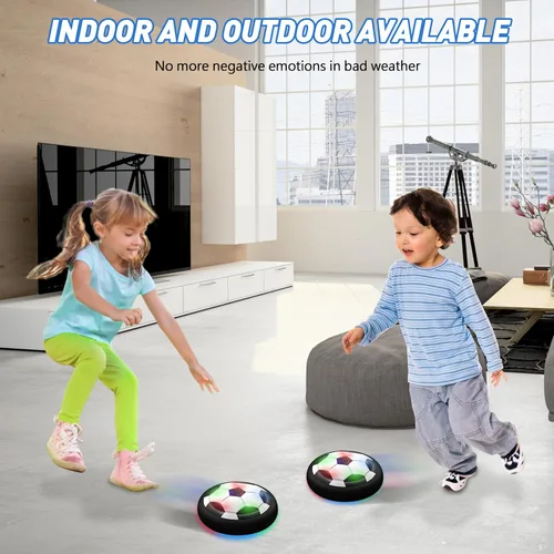 Miniatura 6 de Pelota de fútbol Hover LED para niños, pelota de entrenamiento con energía de aire para niños, juego de fútbol para interior y exterior, regalos