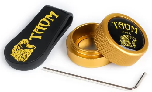Miniatura 40 de TAOM - Soporte para tiza de billar, herramienta práctica redonda, accesorios de billar, mini estuche magnético para punta de tiza, contenedor