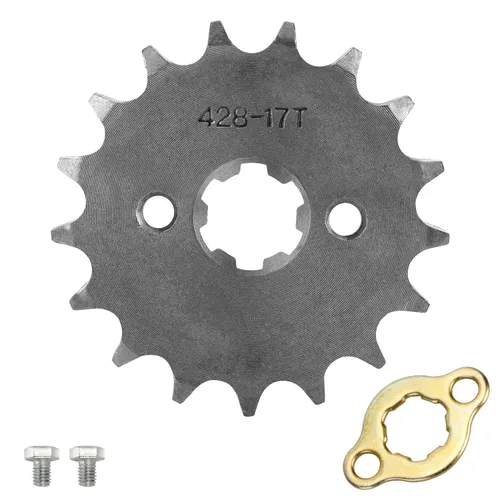 Miniatura 10 de HIAORS 428 13T 17mm Piñones de Motor Delantero para Motocicleta para 50cc 70cc 110cc 125cc 140cc 160cc TaoTao Roketa Coolster Sunl Lifan Chinese ATV