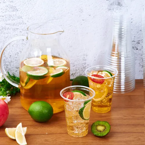 Miniatura 6 de Lilymicky Paquete de 200 vasos de plástico transparente de 10 onzas, vasos desechables para mascotas, perfectos para fiestas de cumpleaños, 200
