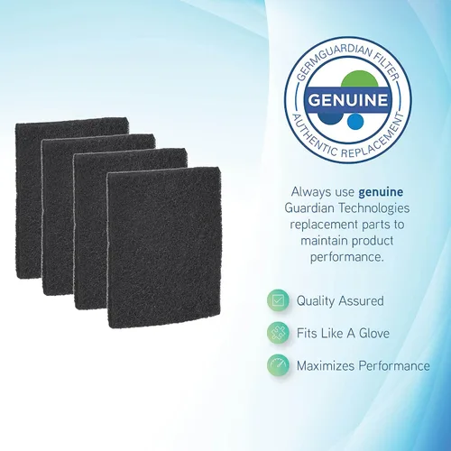 Miniatura 3 de GermGuardian Filter Q - Filtro purificador de aire de repuesto de alérgenos genuinos, paquete de 4 para purificador de aire modelos AP201 y AC225