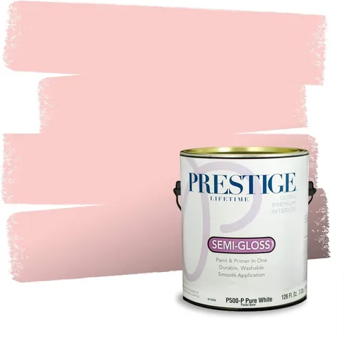 Miniatura 40 de Prestige Paints Pintura exterior e imprimación en uno, 1 galón, plano, coincidencia comparable de Valspar* Amber Rose*