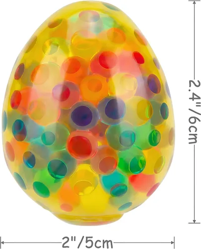 Miniatura 6 de Eavotoy Paquete de 12 huevos de Pascua para el estrés, bolas estrujables para rellenar cestas de Pascua, regalos de fiesta