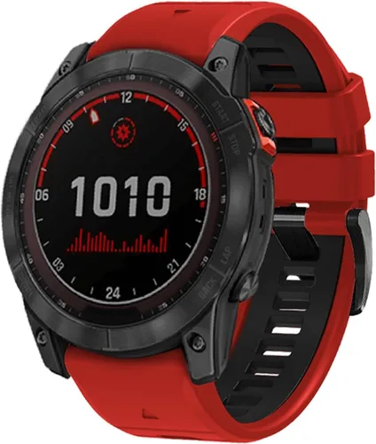 Miniatura 19 de Correa de reloj de 1.024 in para Garmin Fenix 7x Sapphire Solar Fenix 6x Pro Solar Fenix 5x 3 horas de liberación rápida de ajuste de silicona