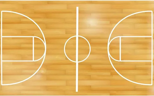 Miniatura 2 de CafePress Vinilo adhesivo de pared para cancha de baloncesto de 20 x 12 pulgadas, vinilo reutilizable