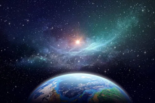 Póster espacial de exoplaneta en el espacio exterior, galaxia, sistema solar, ciencia, mapa para niños, aula, planetas de la Tierra, NASA, Vía