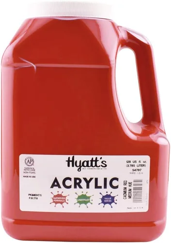 Miniatura 64 de Hyatt's Alizarine - Pintura acrílica carmesí Tubo de pintura acrílica de 2.5 fl oz de grado artístico Secado rápido y pintura no tóxica