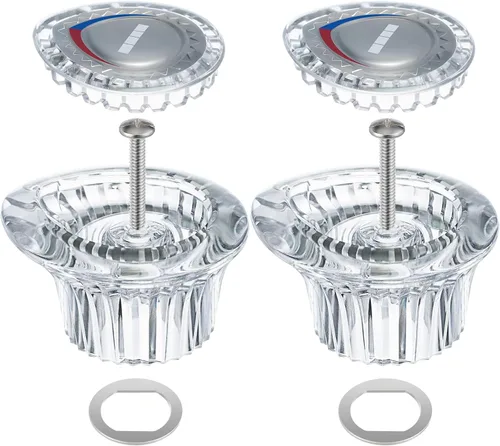Enhon Paquete de 2 manijas de ducha de repuesto compatibles con grifo de bañera y ducha Moen 96797, Chateau, kit de repuesto de pomo de ducha