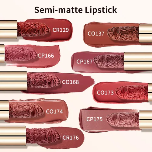 Miniatura 6 de Catkin Lápiz labial semimate hidratante de color de alto impacto infundido con vitamina E y aceite de aguacate, textura suave y sedosa, acabado mate