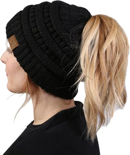 Miniatura 99 de Funky Junque - Gorro para mujer con ranura para cola de caballo
