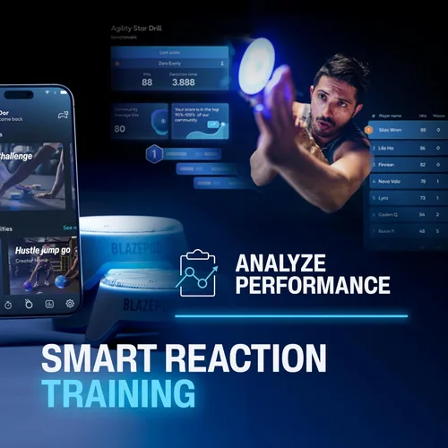 Miniatura 6 de BlazePod Reaction Training - Cápsulas inteligentes para ejercicios de velocidad, agilidad y cognitivos, paquete de iniciación, acceso a la BlazePod