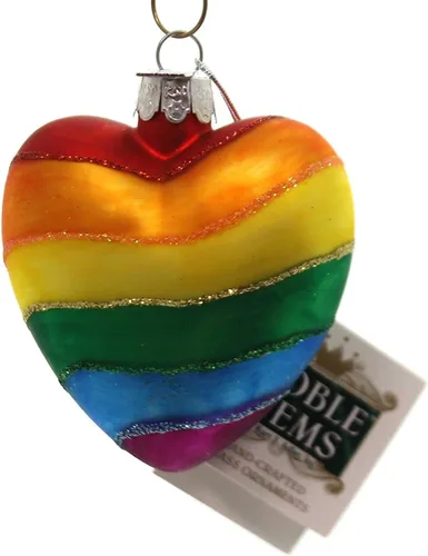 Miniatura 6 de Noble Gems™ Pride - Adorno de cristal de arco iris, Navidad