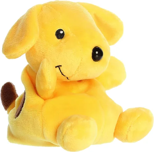 Miniatura 3 de Aurora® Playful Spot™ Palm Pals™ - Animal de peluche – Nostalgia de la infancia – Compañerismo duradero – Amarillo 5 pulgadas