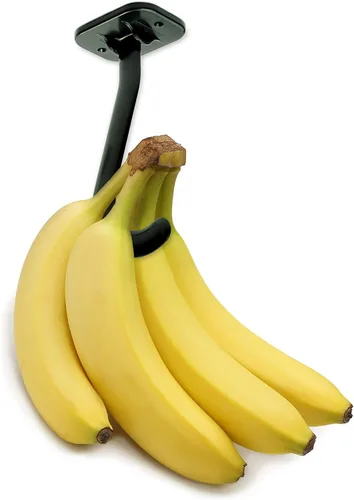 Miniatura 10 de Gadjit Gancho de plátano para debajo del gabinete, madura plátanos con menos moretones, cuelga otros artículos de cocina ligeros, se pliega fuera