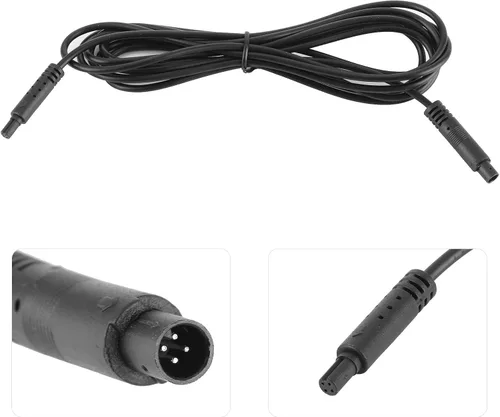 Miniatura 3 de Cable de extensión de la cámara del tablero del coche de 8.2 ft 4 pines, cable de la cámara de respaldo de plástico para 12 V 24 V Camper remolque