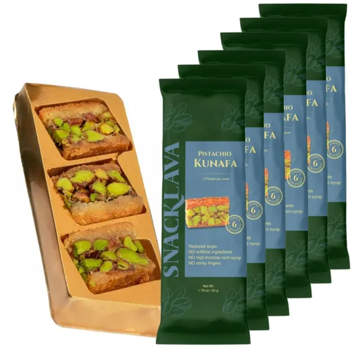 Miniatura 10 de Snacklava Cashew Bird's Nest - Paquete de 6 (24 piezas por paquete) - Sin ingredientes artificiales, colores o conservantes - Pasteles hechos a mano
