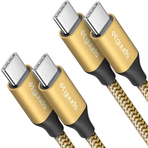 Miniatura 17 de etguuds Cable largo USB C a USB C de 10 pies, paquete de 2, 60W USBC a USBC, cable de carga tipo C a C de carga rápida para iPhone 17 16 15 Pro Max