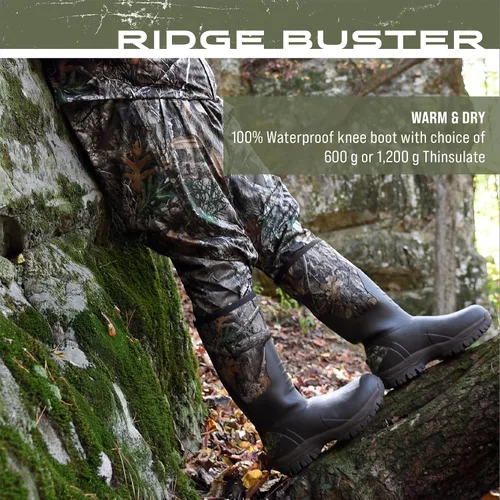 Miniatura 6 de FROGG TOGGS Botas de caza impermeables Ridge Buster de 21.16 oz para hombre, 23.28 oz Thinsulate, neopreno de 0.197 in