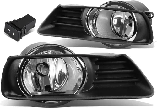DNA MOTORING FL-ZTL-138-CH - Luz antiniebla con interruptor para el lado del conductor y del pasajero, mejora la visibilidad [compatible con Camry