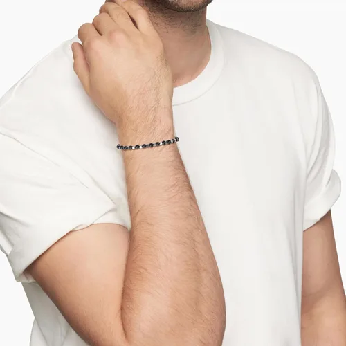 Miniatura 3 de GAVU Pulsera de cuentas de piedra para hombre con cierre de acero inoxidable