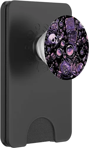 Miniatura 7 de Witch's Essentials Pattern Witchy Design Halloween PopSockets PopSockets intercambiables PopGrip