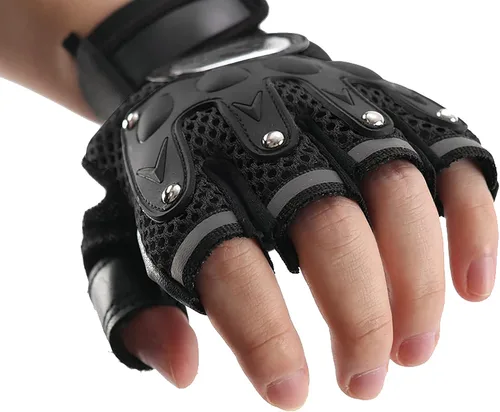 Miniatura 11 de IPENNY Guantes de entrenamiento unisex para hombre y mujer, guantes de ciclismo de medio dedo, transpirables, elásticos, guantes de ciclismo