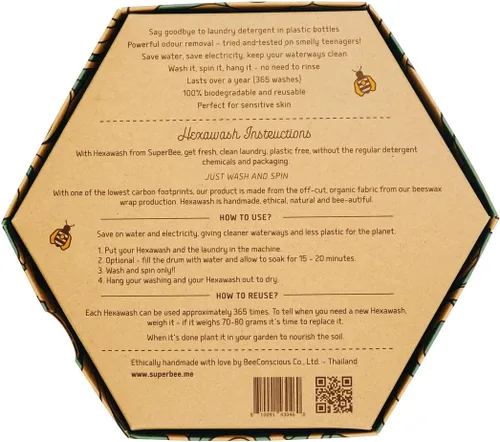 Miniatura 5 de SuperBee Hexawash Detergente de repuesto para ropa Detergente Goodbye Dura 300 lavados Probado para niños y adolescentes Ropa limpia y fresca