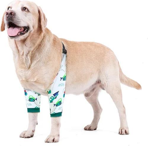 Protector de codo para perro, coderas con almohadilla de malla para perros medianos y grandes para evitar lamer heridas (automóvil, 4XL)