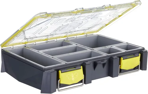BUZBE Colony 15 - Caja de aparejos modular, organizador de plástico impermeable personalizable, almacenamiento de aparejos de pesca, caja de piezas