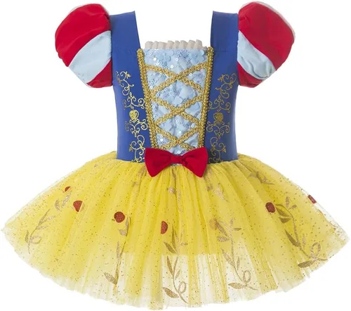 Miniatura 9 de MYRISAM - Maillots de princesa para niñas, tutú de ballet, vestido de bailarina con falda, para cumpleaños, fiesta elegante, disfraces de Halloween