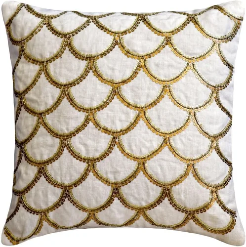 Miniatura 33 de The HomeCentric Funda de almohada color crema para sofá, funda de almohada moderna de 12 x 12 pulgadas, funda de almohada cuadrada de satén, funda