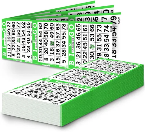 Miniatura 8 de Hojas de papel de bingo – 3 caras, 12 x 4 pulgadas – Paquete de 500 tarjetas de bingo desechables – Papel reciclable Dauber para personas mayores