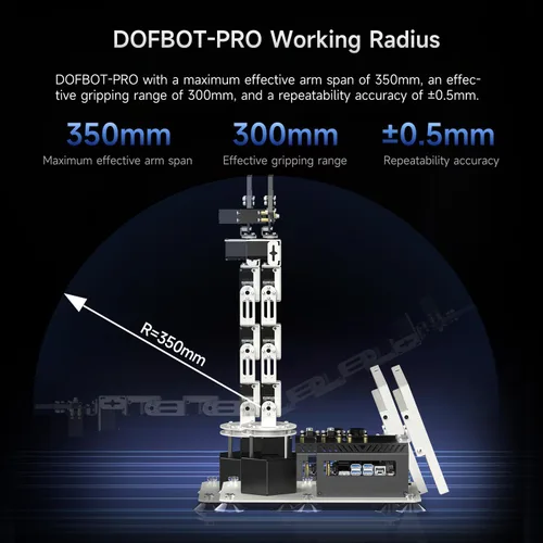 Miniatura 7 de Yahboom 6DOF Kit de brazo robótico de programación 3D, agarre adaptativo 3D, inteligencia incorporada, modelo de IA grande para ingenieros mecánicos