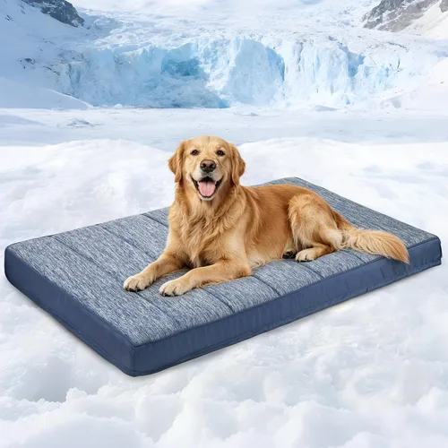 Miniatura 51 de Tapete para jaula para perros de tamaño XL, cama de espuma viscoelástica de 41 x 27 pulgadas, lavable y antideslizante, tapete ultrasuave para Oscuro