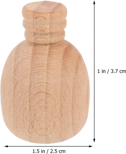 Miniatura 3 de MAGICLULU 10 piezas de madera de la clavija de las muñecas decorativas de madera de la clavija de las figuras para la pintura