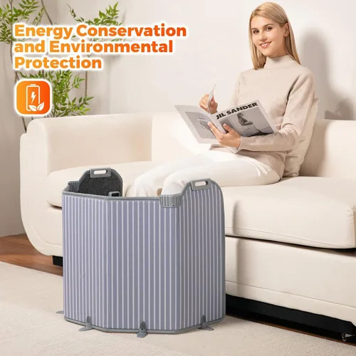 Miniatura 4 de Calentador de espacio de panel para oficina/hogar silencioso, calentador eléctrico portátil, calentador debajo del escritorio para piernas, pies