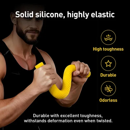 Miniatura 7 de Barra de terapia flexible flexible para terapia física, fortalecedor de agarre de mano para terapia física y oficina, alivia el dolor de tendinitis