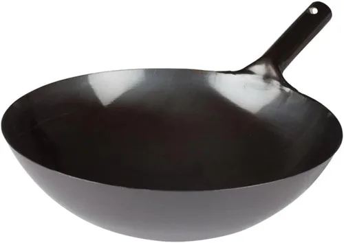 Miniatura 5 de Winco - Wok de Acero Inoxidable con Junta Enclavada, 35 cm