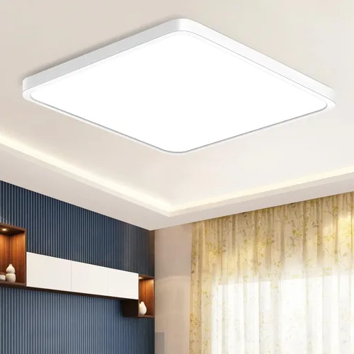 Miniatura 14 de inShareplus Lámpara LED de techo empotrada, 9 pulgadas, 18 W, 5000 K, luz blanca diurna, 1800 lm, cuadrada, súper brillante, lámpara de techo, IP