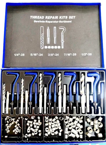 Miniatura 14 de HHIP 1011-0081 Kit de reparación de roscas helicoidales STI de 31 piezas 1/4-20