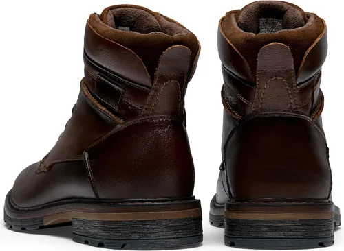 Miniatura 9 de Jousen Botas de cuero casuales para hombre, botas de vestir Chukka de moda para hombre