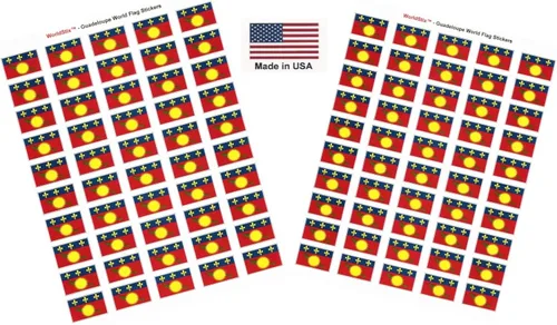 Miniatura 43 de 100 calcomanías de la bandera de Alaska; 1.5" x 1" hechas en Estados Unidos, calcomanías autoadhesivas de la bandera del estado para álbumes