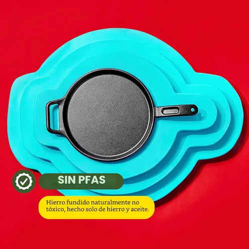 Miniatura 4 de Lodge BOLD Plancha de Hierro Fundido Sazonado de 12 Pulgadas, Utensilios de Cocina de Diseño Vanguardista