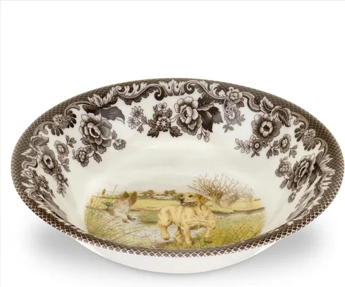 Miniatura 24 de Spode Woodland American Wildlife Ascot - Cuenco para cereales, diseño de bisonte, cuenco de loza fina de 8 pulgadas para cereales, ensaladas