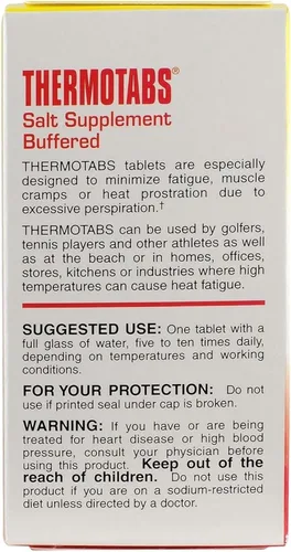Miniatura 3 de Thermotabs Suplemento de sal comprimidos tamponados 100 ea por Thermotabs