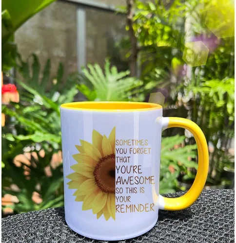 Miniatura 3 de Taza inspiradora Sometimes You Forget You're Awesome - Regalos para mujeres y hombres, Día de la Madre, cumpleaños y más