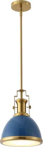 Miniatura 16 de JONATHAN Y JYL9536C - Lámpara colgante de cúpula industrial moderna de 13 pulgadas, lámpara colgante de granja en blanco y cromo, iluminación